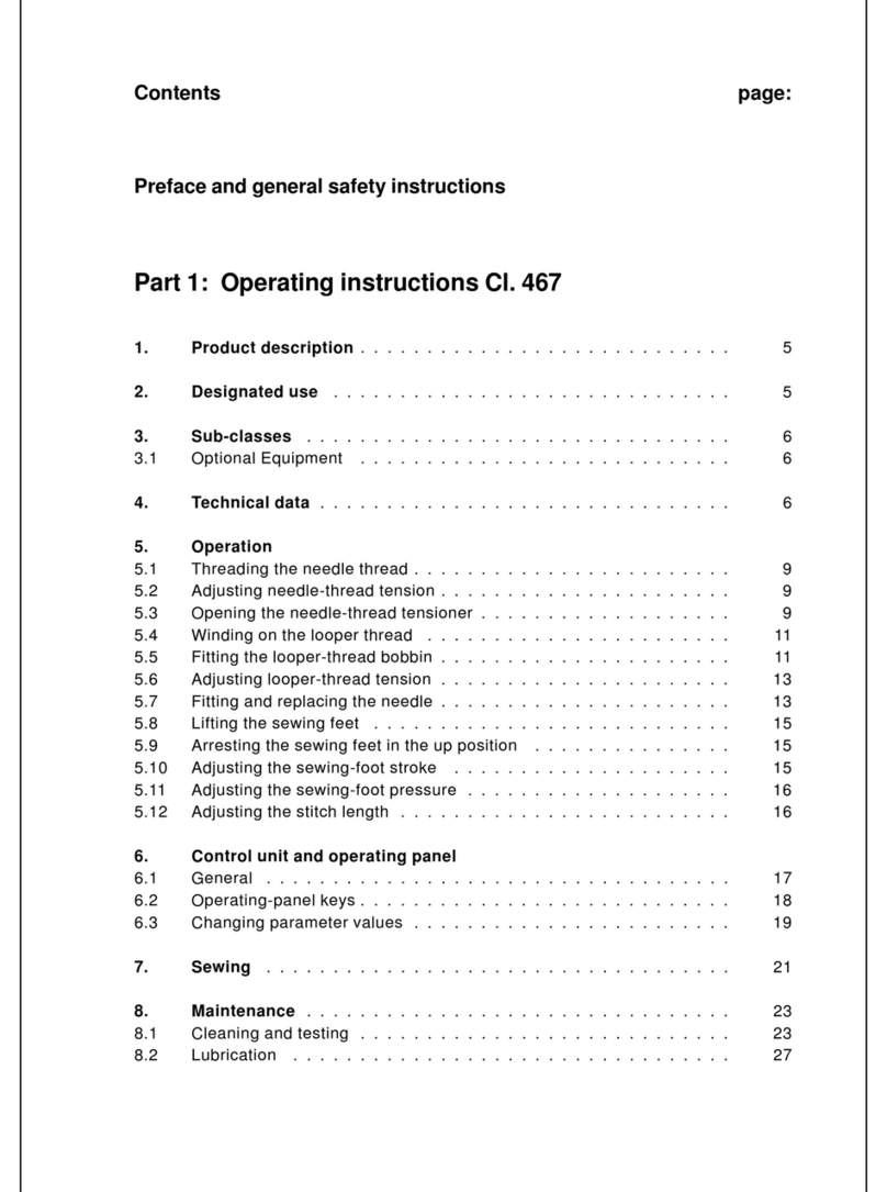 Duerkopp Adler 467 User manual