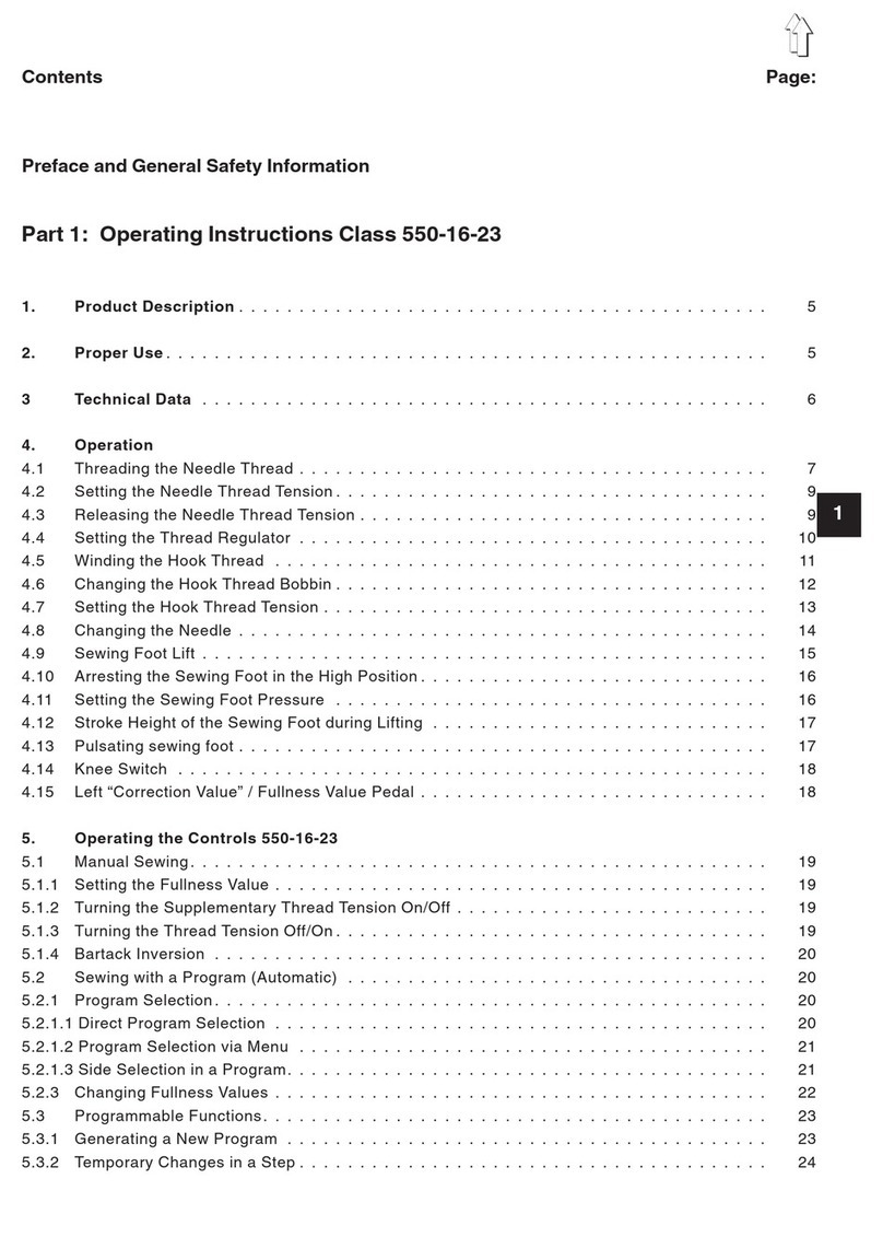 Duerkopp Adler 550-16-23 User manual