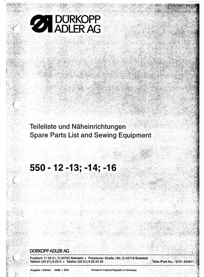 Duerkopp Adler 550-12 Guide Duerkopp Adler 550-12 Guide