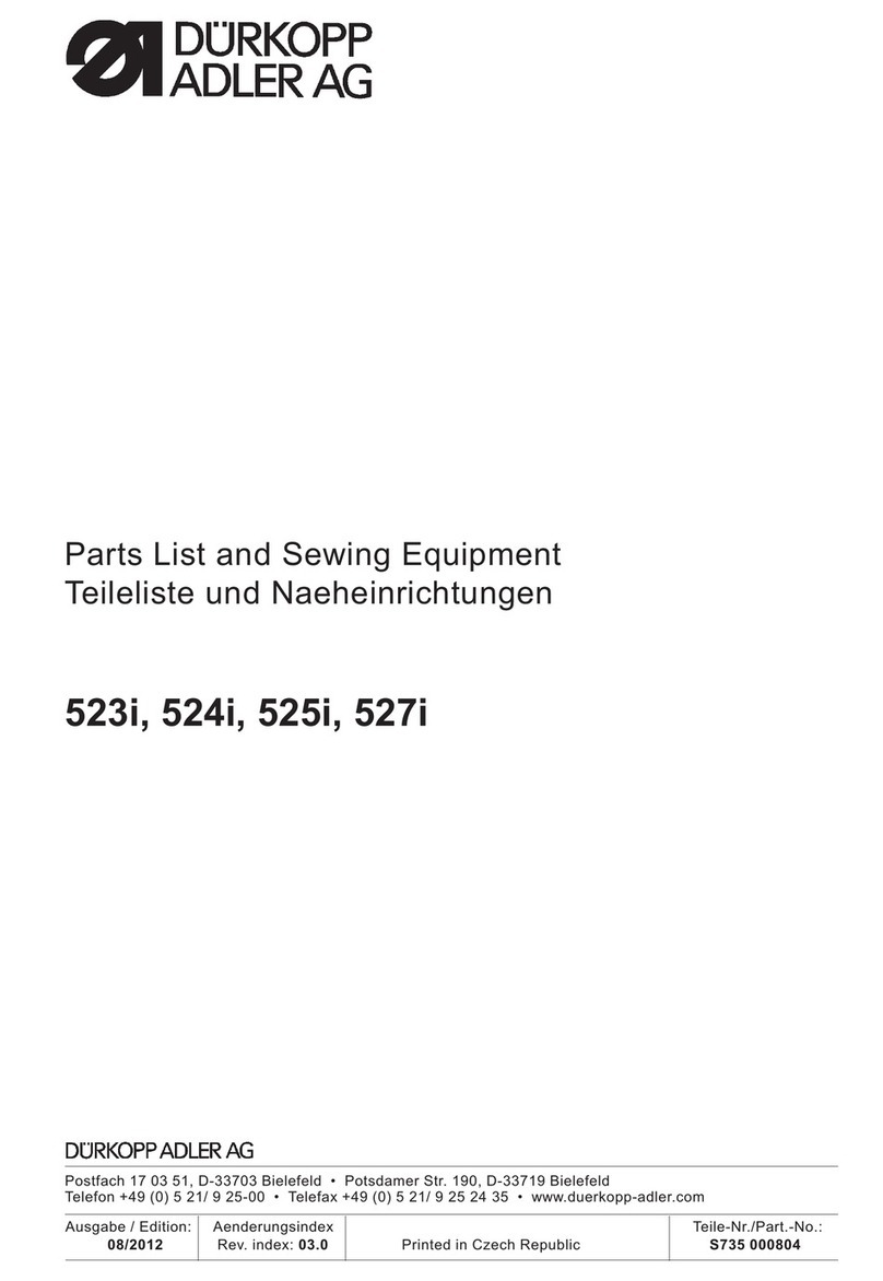 Duerkopp Adler 523i User manual