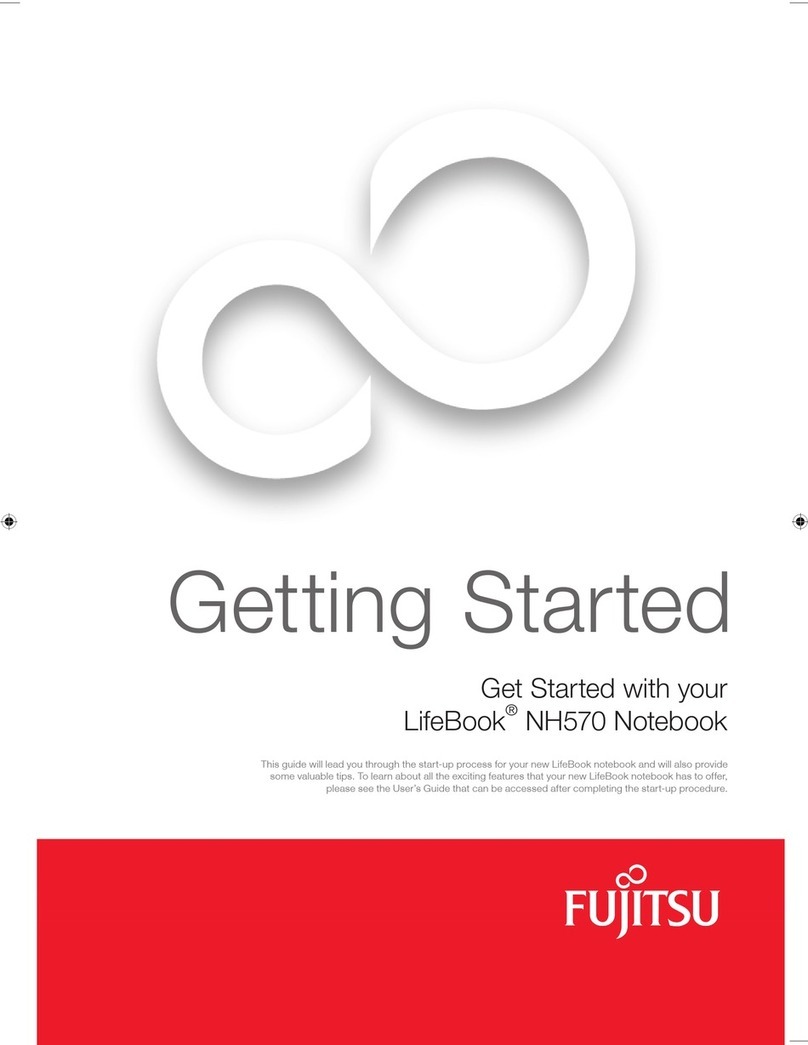 Fujitsu Lifebook NH570 Getting started guide
