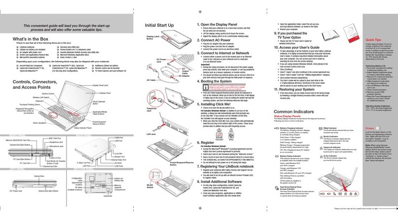 Fujitsu Lifebook N6470 User manual