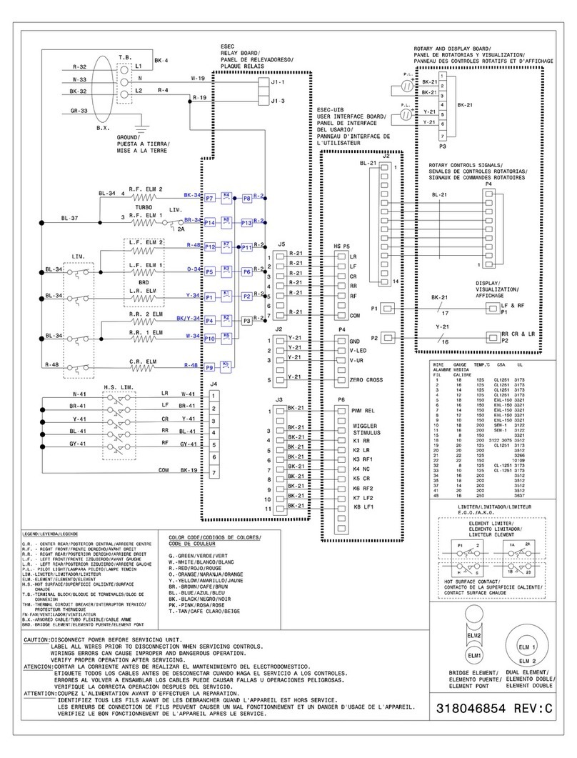Frigidaire Gas Range Wiring diagram