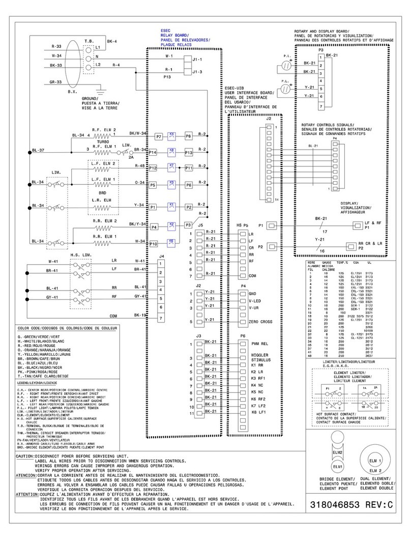 Frigidaire Gas Range Wiring diagram