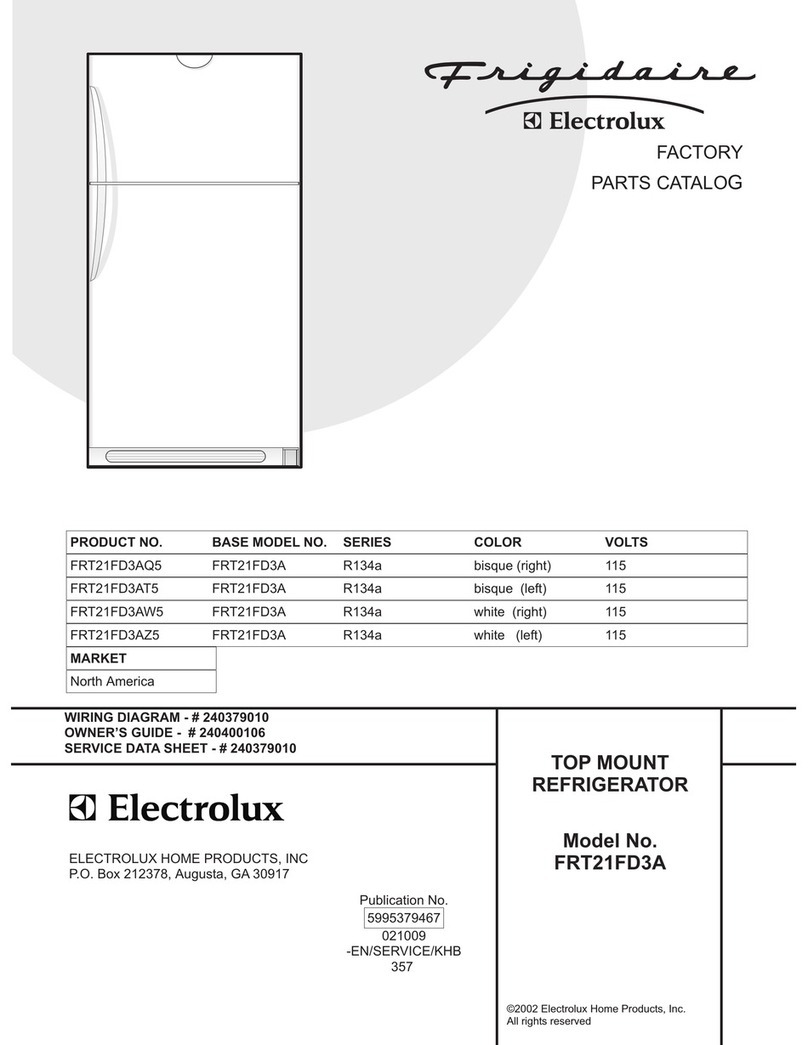 Frigidaire FRT21FD3A User manual Frigidaire FRT21FD3A User manual