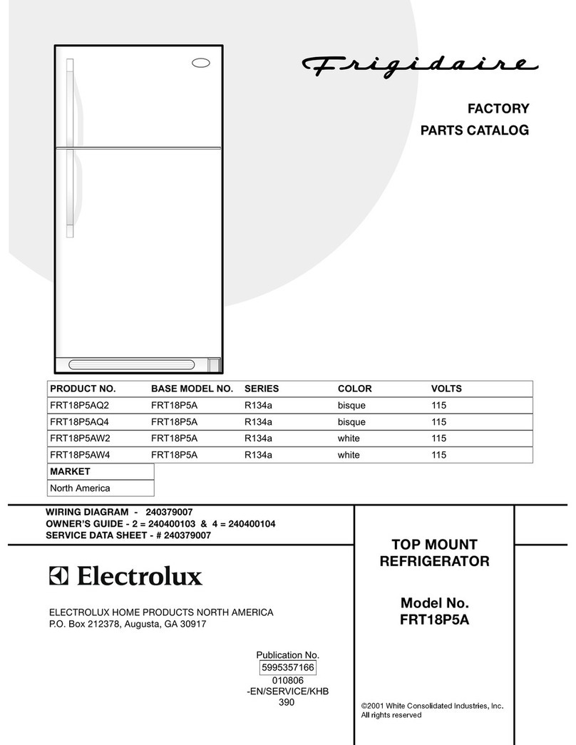 Frigidaire FRT18P5A User manual Frigidaire FRT18P5A User manual