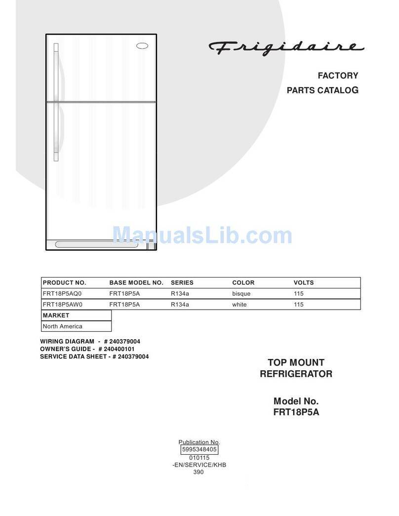 Frigidaire FRT18P5A User manual