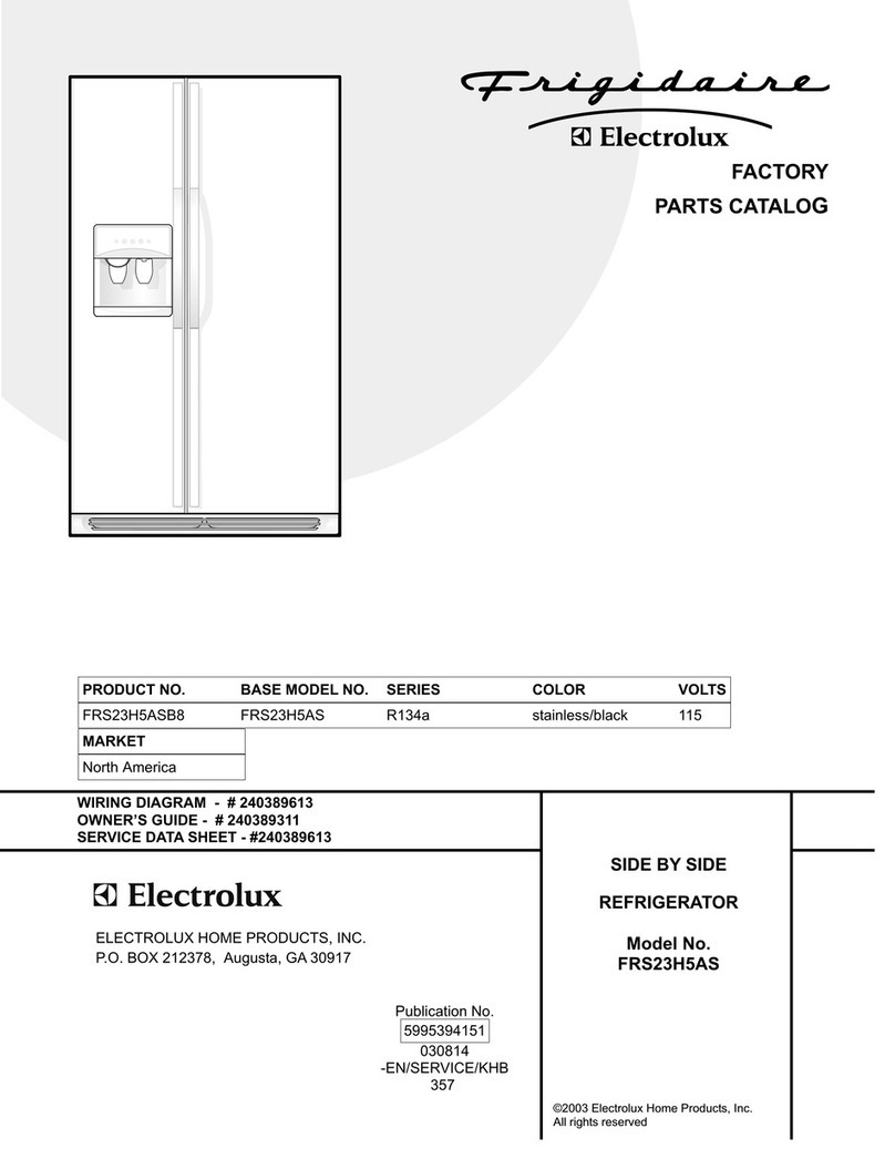 Frigidaire FRS23H5AS User manual