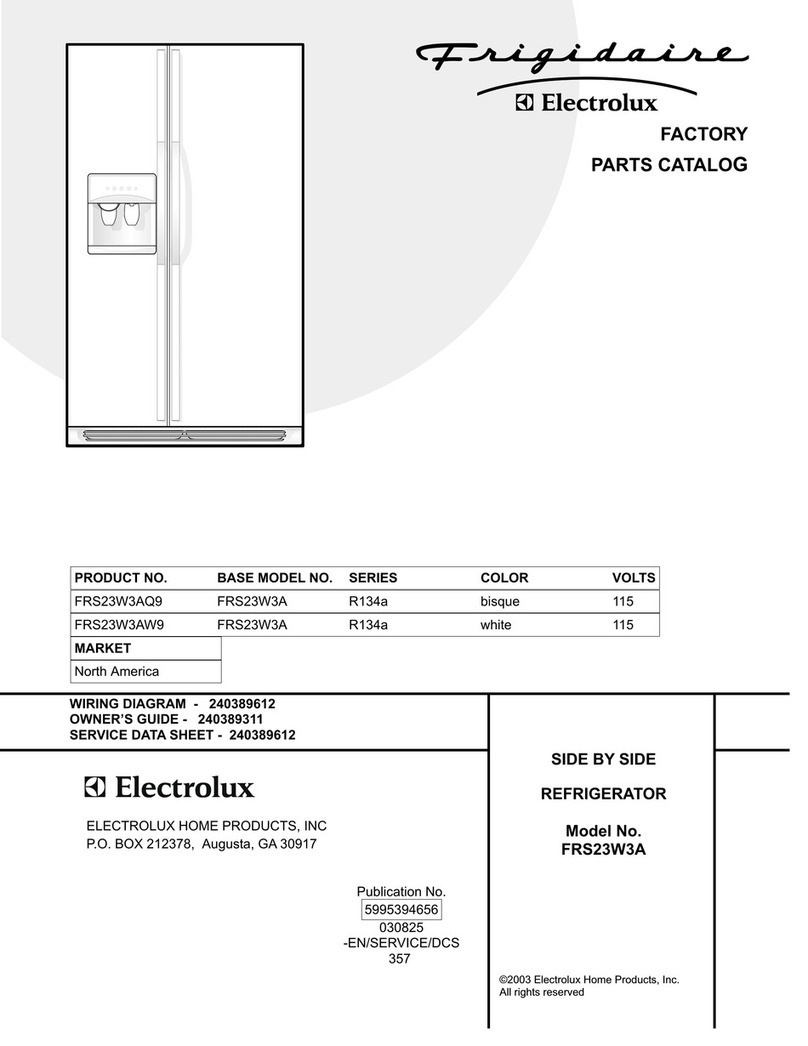 Frigidaire FRS23W3A Factory parts catalog