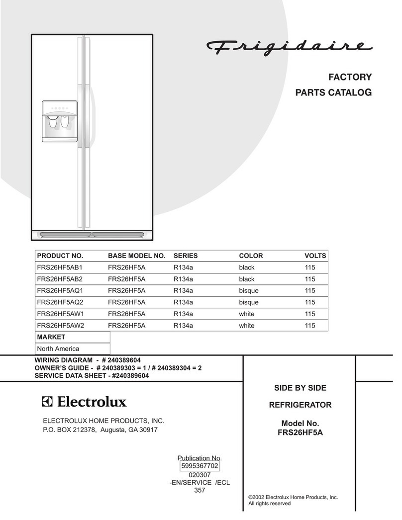 Frigidaire FRS26HF5A User manual Frigidaire FRS26HF5A User manual