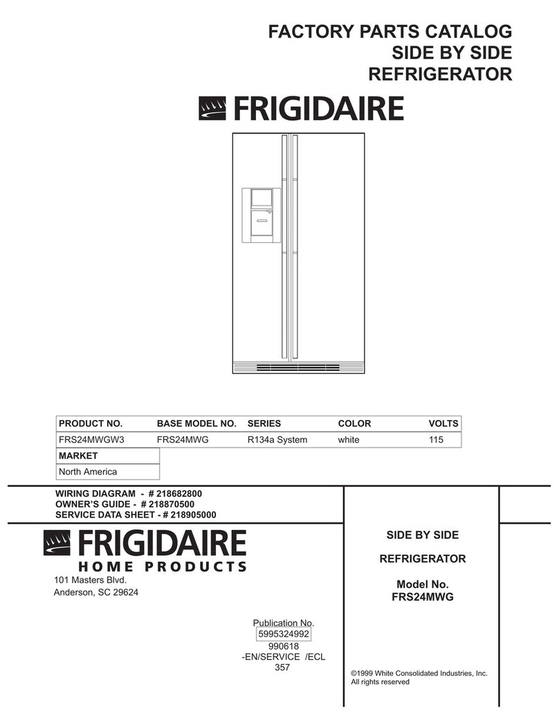 Frigidaire FRS24MWG Factory parts catalog