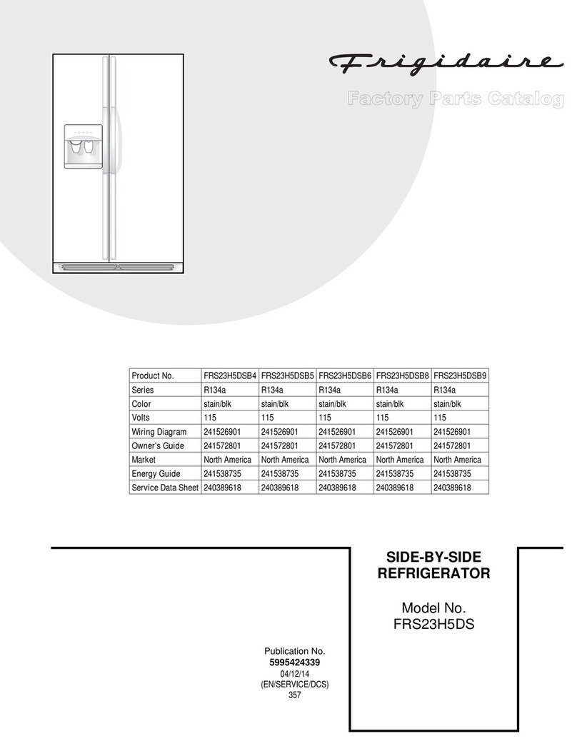 Frigidaire FRS23H5DS User manual