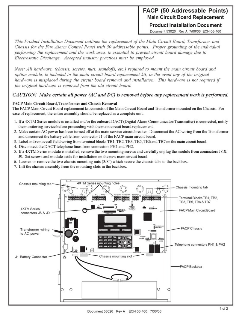 Fire-Lite FACP instruction sheet