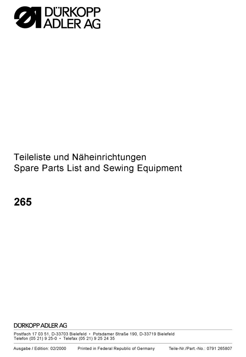 Duerkopp Adler 265 Guide