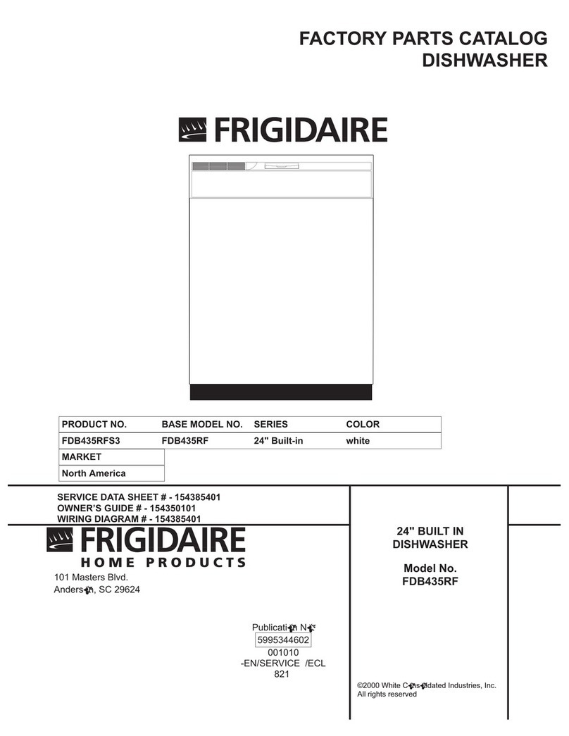 Frigidaire FDB435RFS Instruction Manual