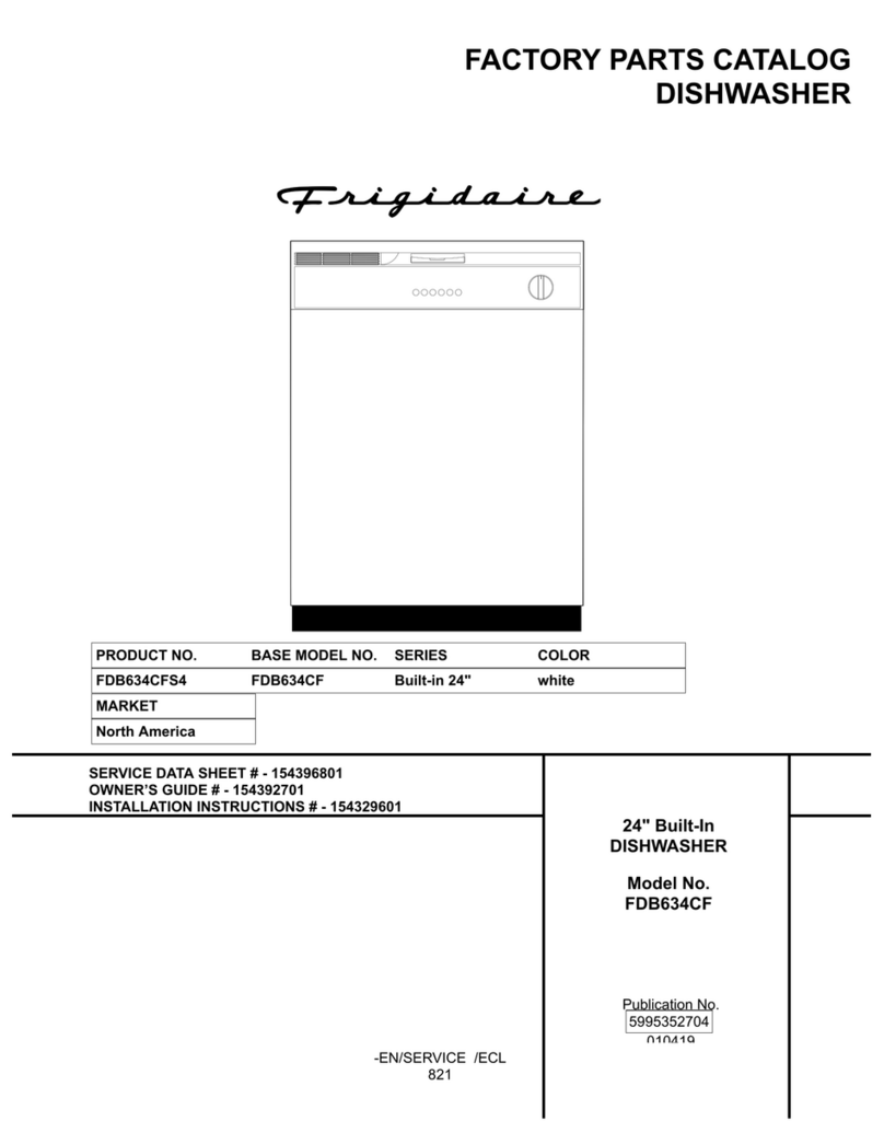 Frigidaire FDB634CF User manual