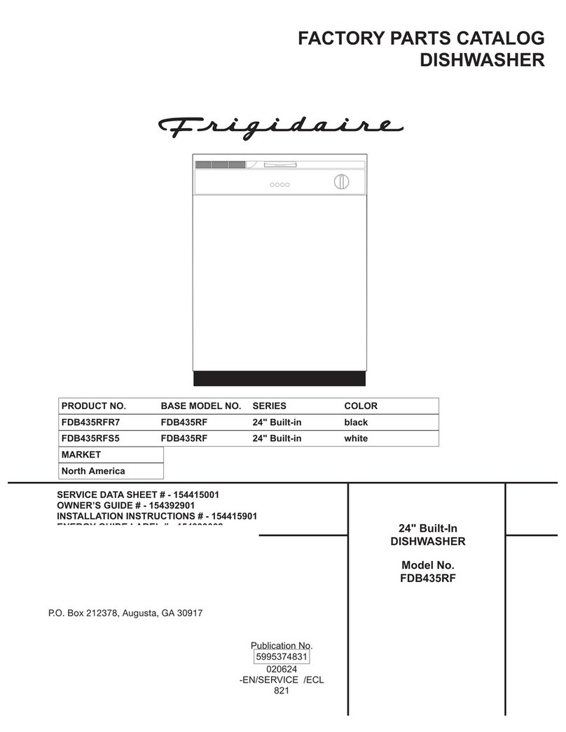 Frigidaire FDB435RF User manual