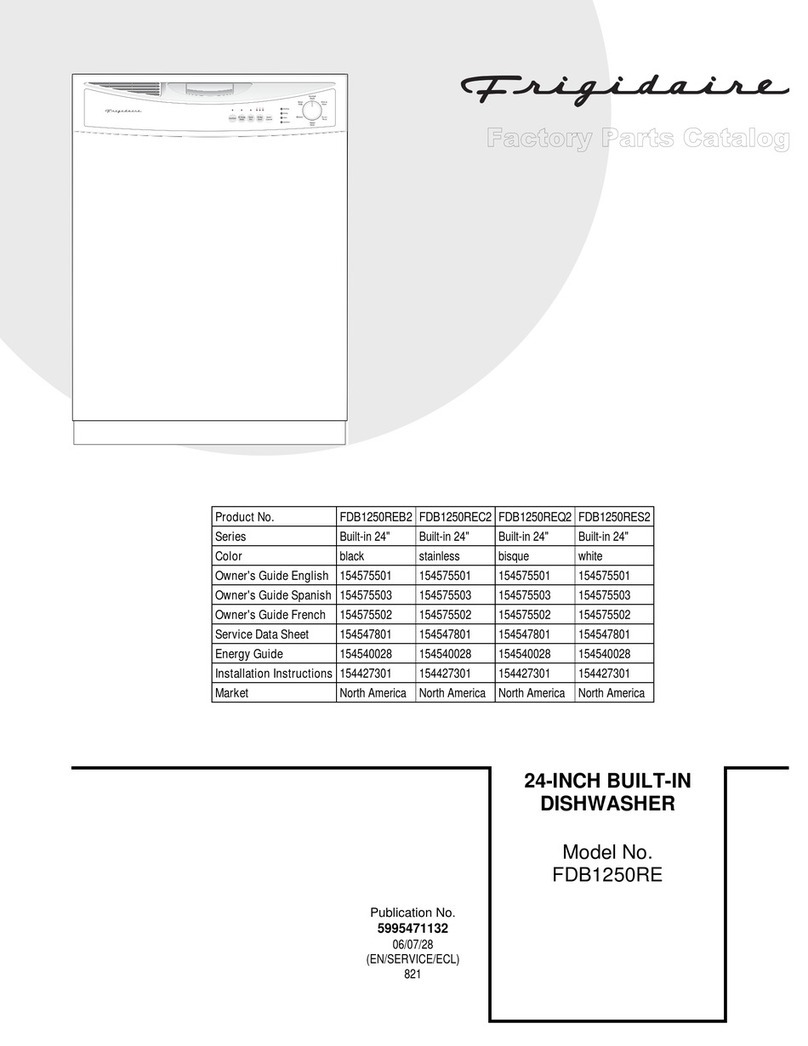 Frigidaire FDB1250RE User manual