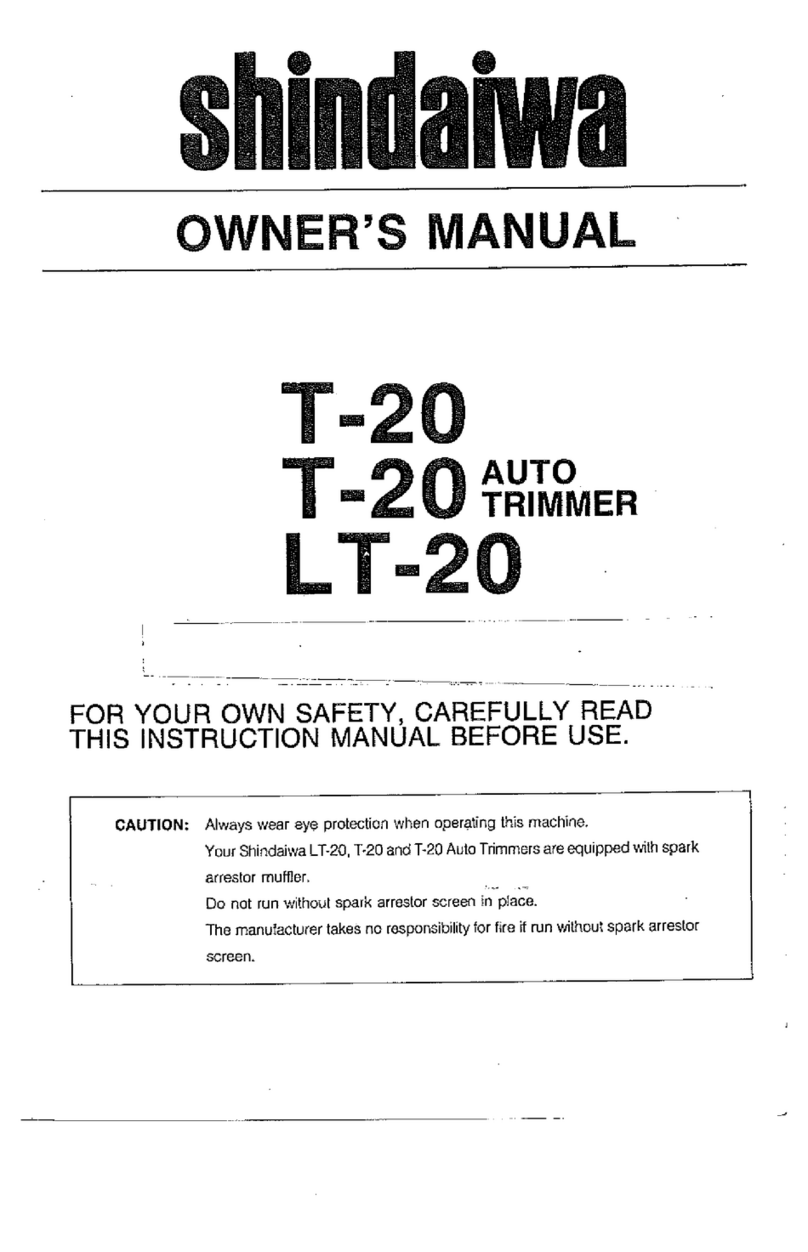 Shindaiwa T-20 Auto owner's manual