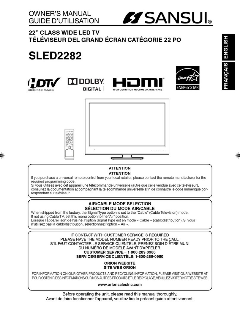 Sansui SLED2282 owner's manual
