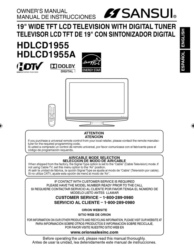 Sansui HDLCD1955A User manual