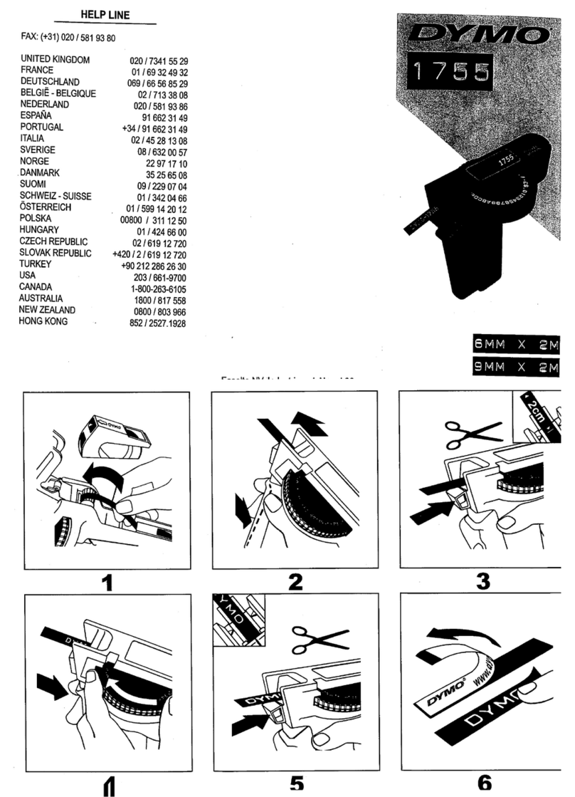 Dymo 1755 User manual Dymo 1755 User manual