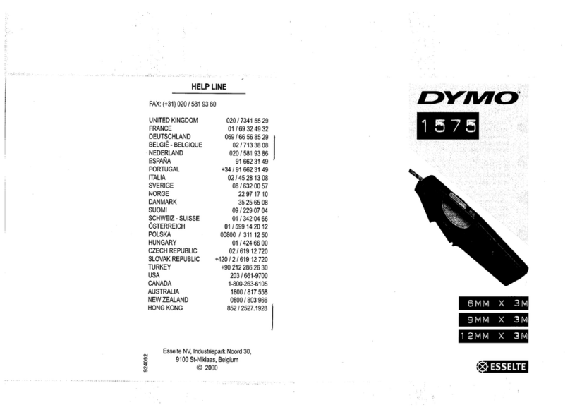 Dymo 1575 user guide