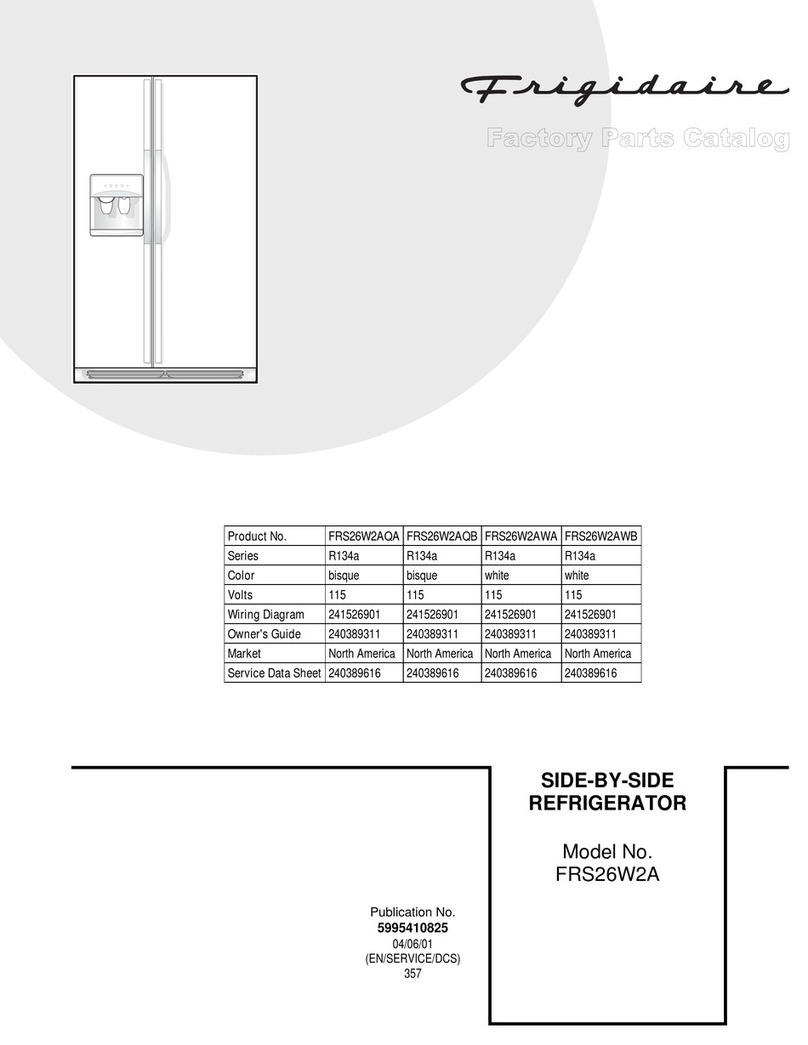Frigidaire FRS26W2A User manual Frigidaire FRS26W2A User manual