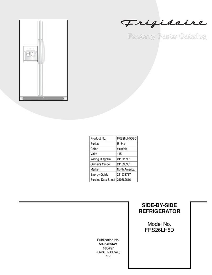 Frigidaire FRS26LH5D Factory parts catalog