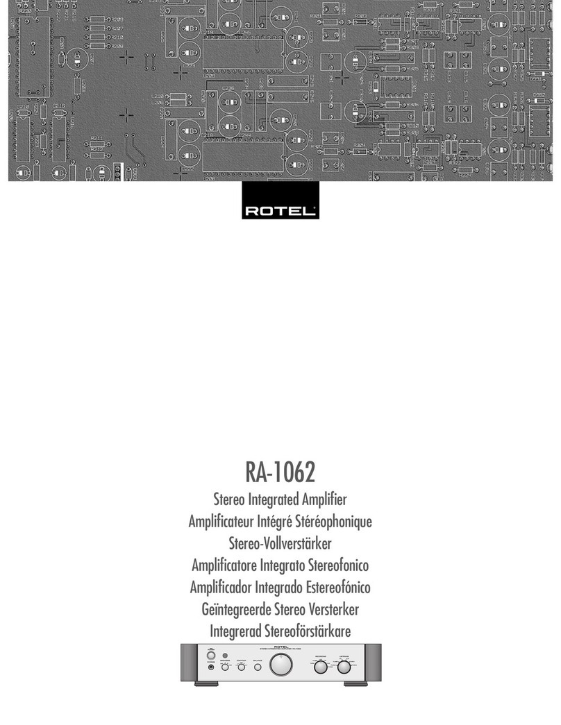 Rotel RA-1062 owner's manual
