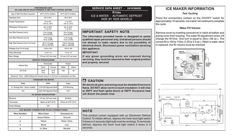 Frigidaire Refrigerator User guide
