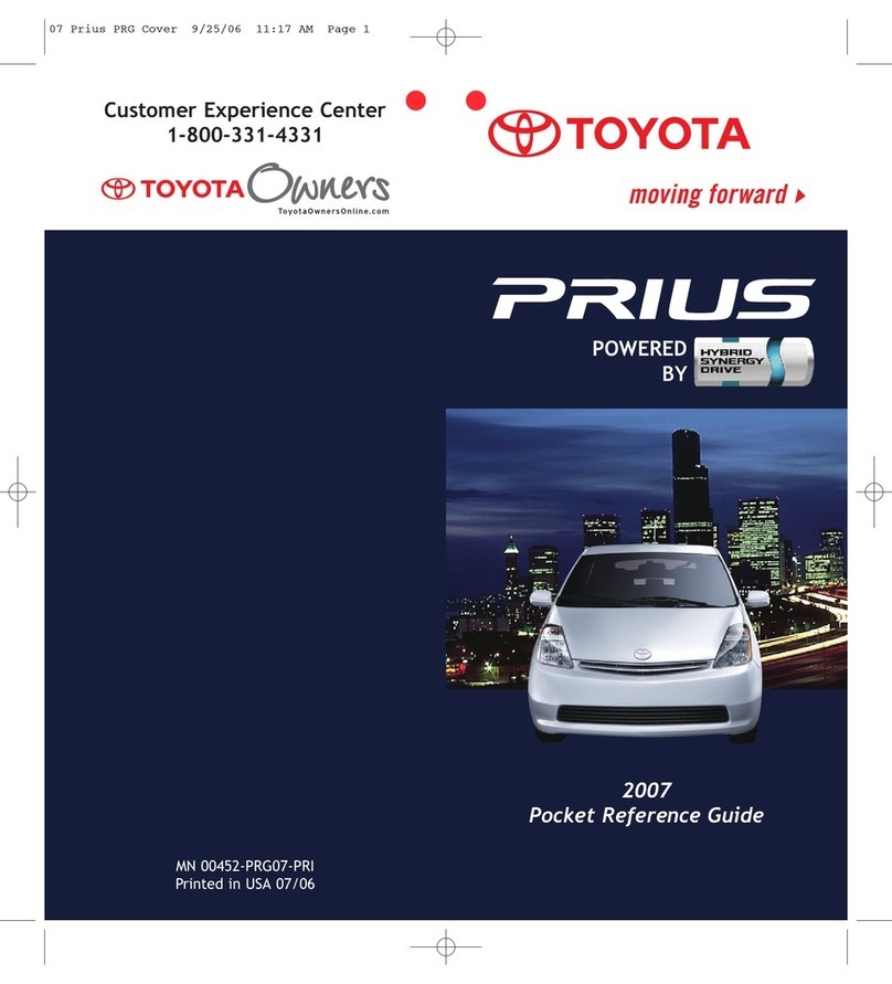 Toyota Prius 2007 owner's manual