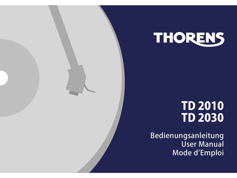THORENS TD 2010 User manual