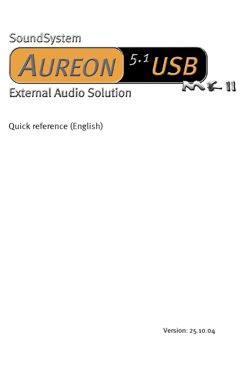TerraTec Aureon 5.1 USB MK II User manual