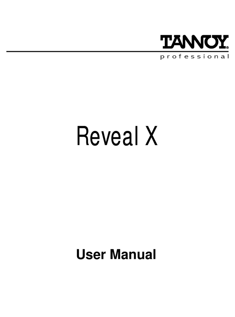 Tannoy Reveal X user manual