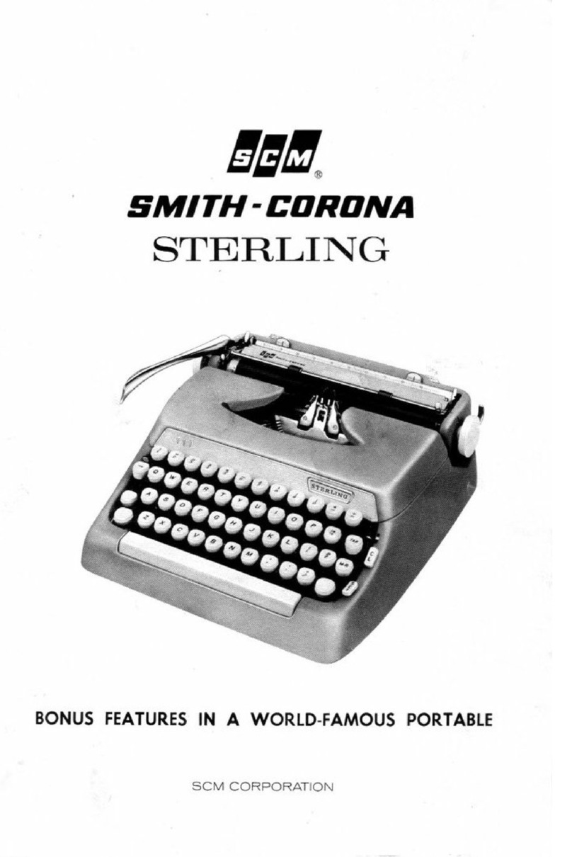 Smith Corona Sterling manual