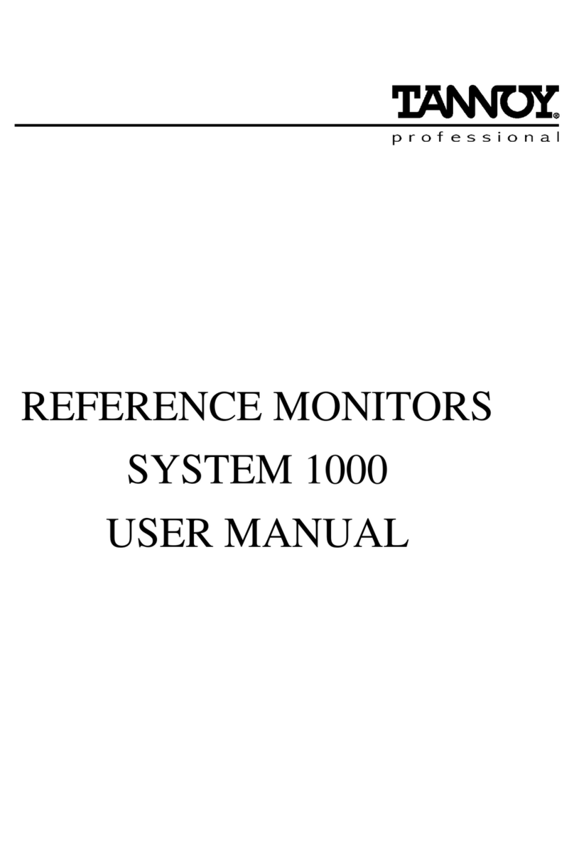 Tannoy System 1000 User manual