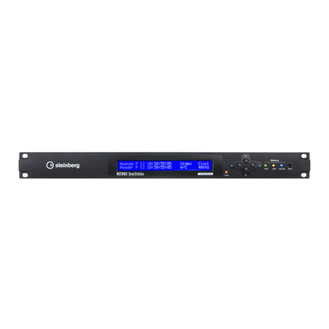 Steinberg Nuendo SyncStation Operation manual