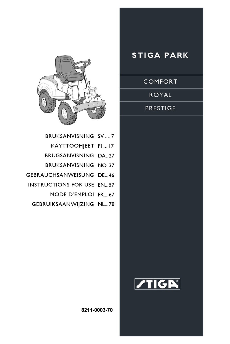 Stiga PARK 121 M Instructions for use
