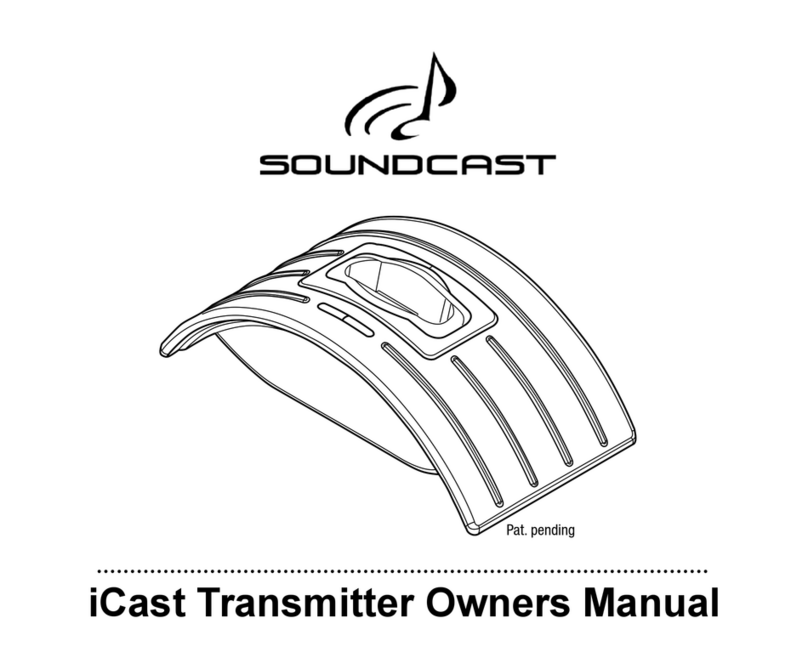 Soundcast iCast Transmitter owner's manual