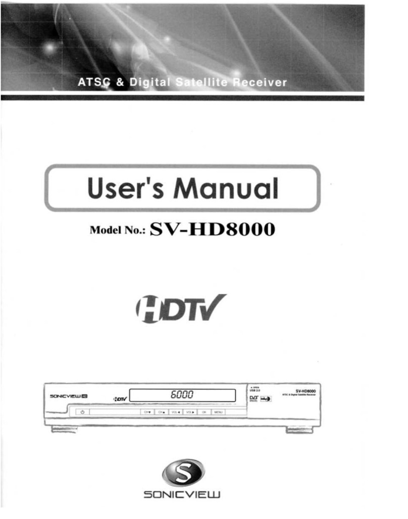 Sonicview SV-HD8000 User manual