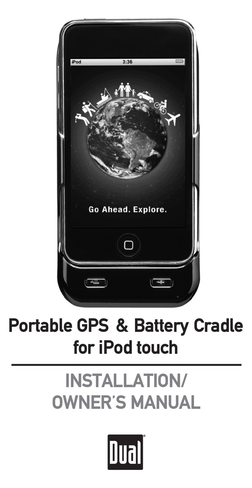 Dual Portable GPS & Battery Cradle Installation & owner's manual