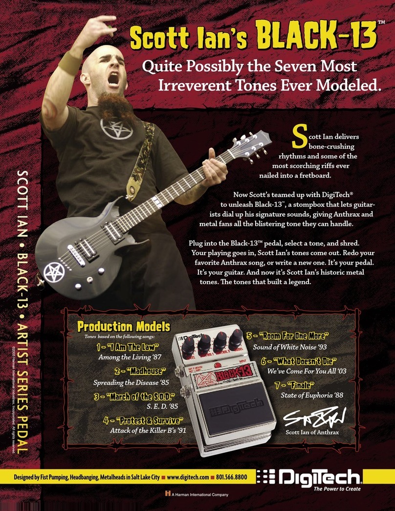 digi-tech Scott Ian Black-13 User manual digi-tech Scott Ian Black-13 User manual