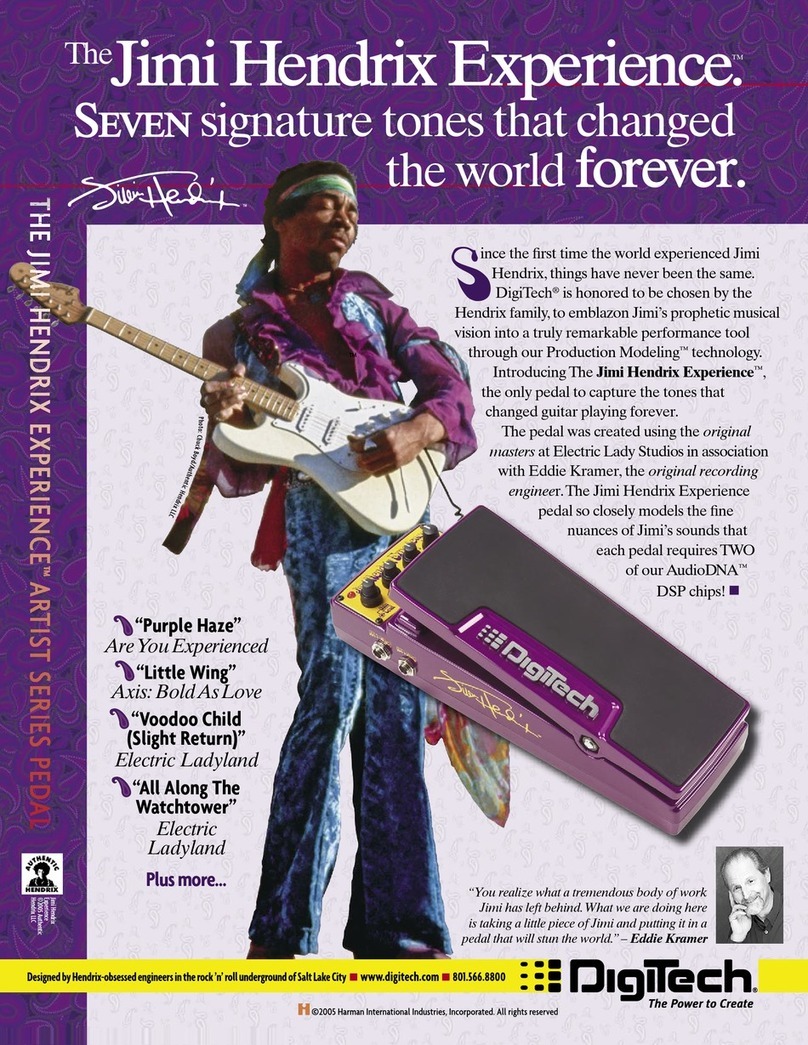 digi-tech The Jimi Hendrix Experience User manual