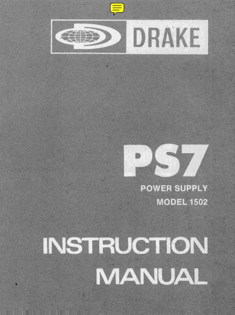DRAKE PS7 1502 instruction manual