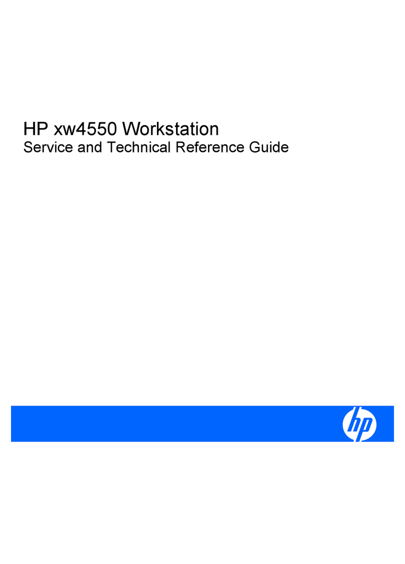 HP Xw4550 - Workstation - 2 GB RAM Use and care manual