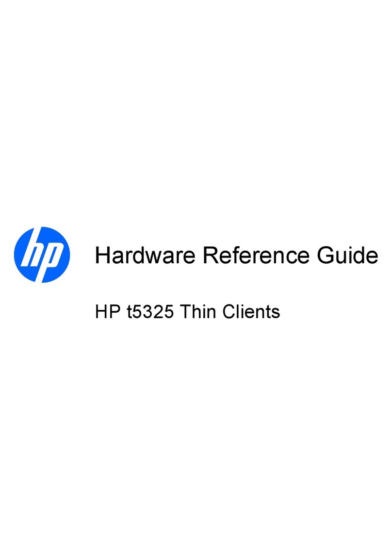 HP t5325 - Thin Client Hardware reference guide