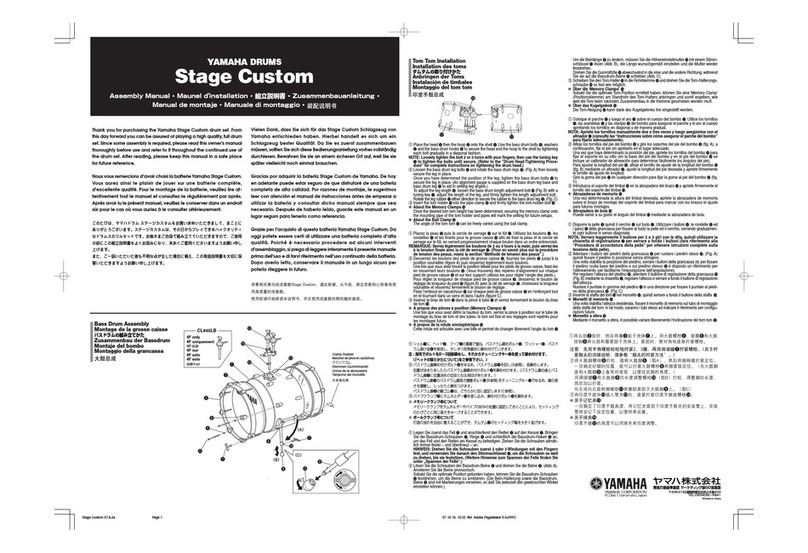 Yamaha Stage Assembly manual