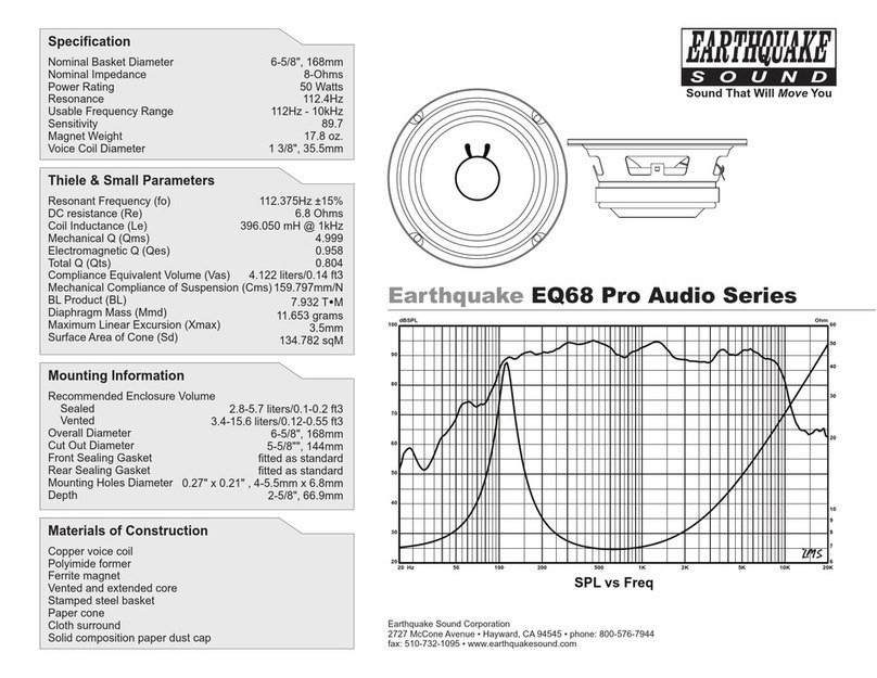 EarthQuake EQ68 Pro Audio Series User manual