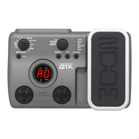 Zoom G1 X Four Operation manual